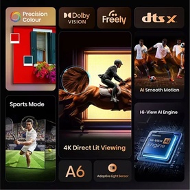 55 Inch A6Q 4K Ultra Smart TV Satellite Tuner