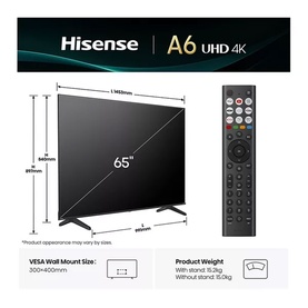 65 Inch A6Q 4K Ultra Smart TV Satellite Tuner