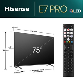 75 Inch QLED Smart TV Series E7NPRO