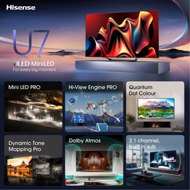 85 Inch 4K Mini-LED Smart TV Black