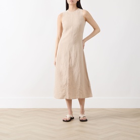 Linen Flared Dress