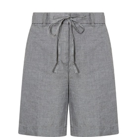 Woven Linen Shorts