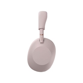 Sony WH1000 Mark 6 Noise Cancelling Bluetooth Over Ear Headphones in pink, side profile view showing adjustable headband and ear cup