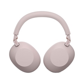 Sony WH1000 Mark 6 Noise Cancelling Bluetooth Over Ear Headphones in pink, padded ear cups and adjustable headband