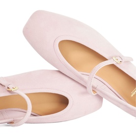 Hearthrob Suede Mary Jane Ballet Flats