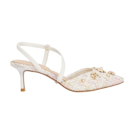 Dyana Embellished Boucl&eacute; Pumps