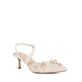 Dyana Embellished Boucl&eacute; Pumps