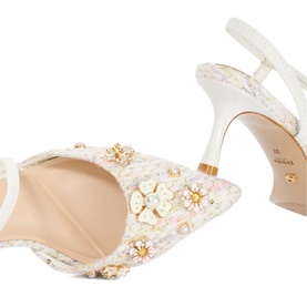 Dyana Embellished Boucl&eacute; Pumps
