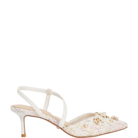 Dyana Embellished Boucl&eacute; Pumps