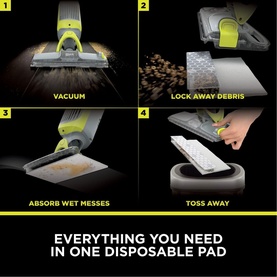 VacMop Cordless 2-in-1 Vacuum Mop with Targeted Spray