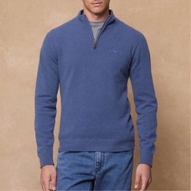 Lunnaigh Lambswool Quarter-Zip Sweater