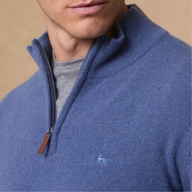 Lunnaigh Lambswool Quarter-Zip Sweater