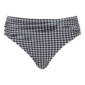 Midi Gingham Gathered Bikini Bottoms