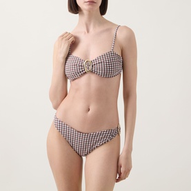 Cabo Verde Gingham Bikini Top
