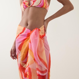 Santorini Graphic Sarong