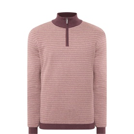 Textured Half-Zip Sweater