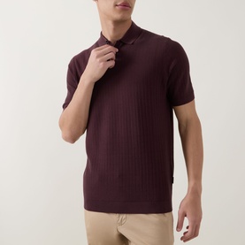 Structure Rib Polo Shirt