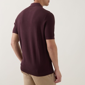 Structure Rib Polo Shirt