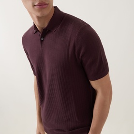 Structure Rib Polo Shirt