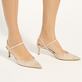 Charismatic Diamante Slingback Pumps