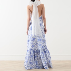 Elin Floral Halter Gown