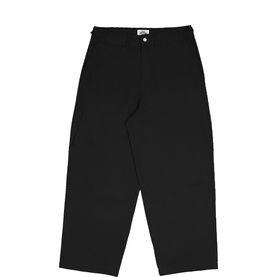 Ripstop Fatigue Wide Leg Denim Trousers