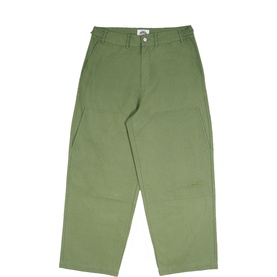 Ripstop Fatigue Wide Leg Denim Trousers