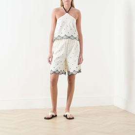 Tyler Fish Embroidered Blouse