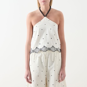 Tyler Fish Embroidered Blouse