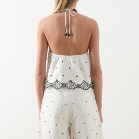 Tyler Fish Embroidered Blouse