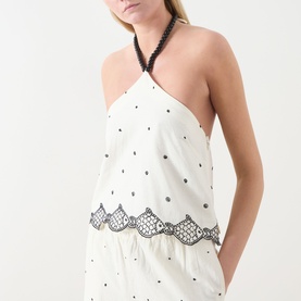 Tyler Fish Embroidered Blouse