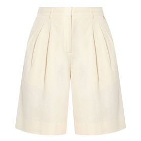 Carlo Front-Pleat Shorts