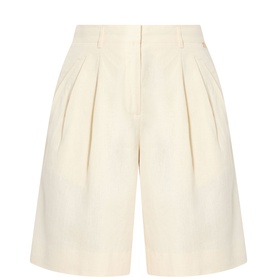 Carlo Front-Pleat Shorts