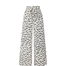 Palapa Printed Wide Leg Trousers