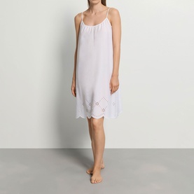 Lumi Eyelet Embroidery Chemise Dress