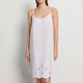 Lumi Eyelet Embroidery Chemise Dress