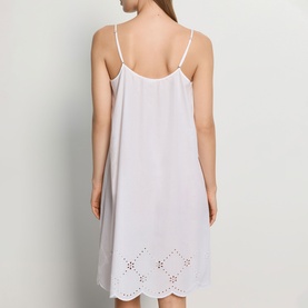 Lumi Eyelet Embroidery Chemise Dress