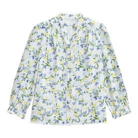 Imelda Floral Scallop Trim Blouse