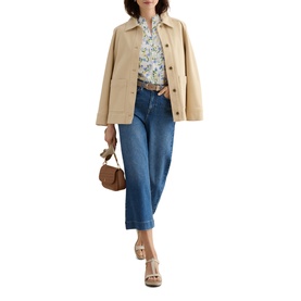 Imelda Floral Scallop Trim Blouse