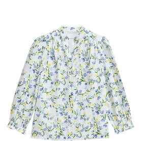 Imelda Floral Scallop Trim Blouse