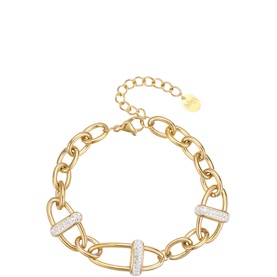 Solas Embellished Link Chain Bracelet