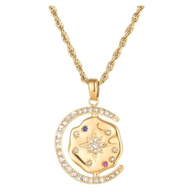 My Sun Moon & Stars Rope Chain Necklace