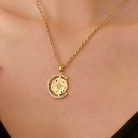 My Sun Moon & Stars Rope Chain Necklace