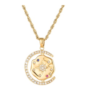 My Sun Moon & Stars Rope Chain Necklace