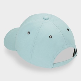 Paul Smith Access Zebra Logo Cap in light blue, rear view showing adjustable buckle strap, ventilation eyelets and panelled crown