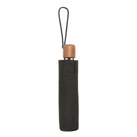 Signature Stripe Trim Telescopic Umbrella