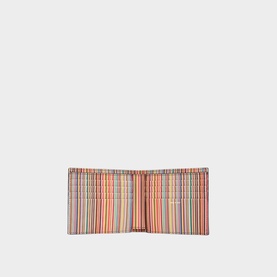 Signature Stripe Logo Billfold Wallet