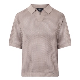 Beverly Rib Knit Polo Shirt