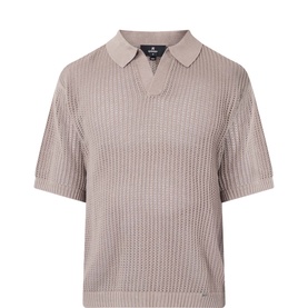Beverly Rib Knit Polo Shirt