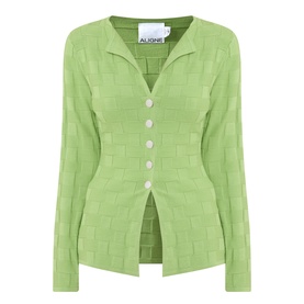 Olsen Checkerboard Knitted Shirt